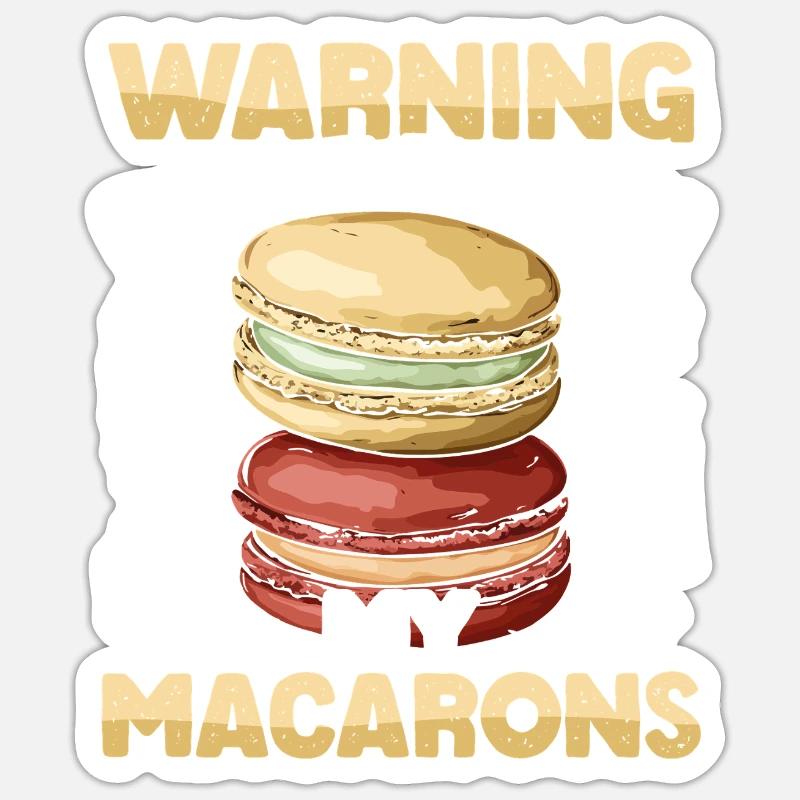 Macaron Baker Pastry Chef Macaron Lover Sticker size S (10 x 10 cm)