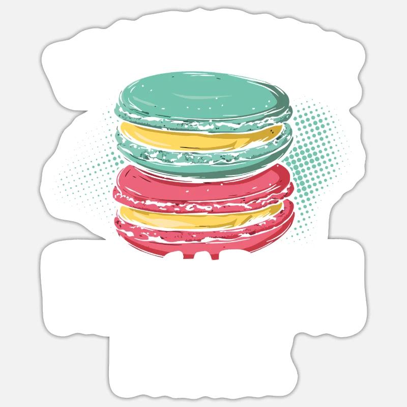 Macaron Baker Pastry Chef Macaron Lover Sticker size S (10 x 10 cm)