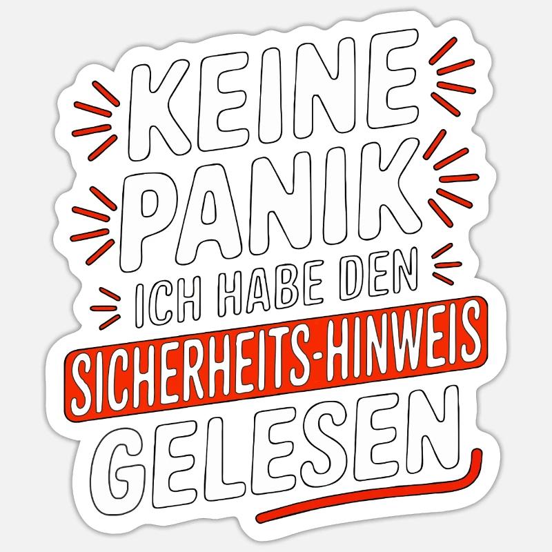 SECURITY - Sticker size S (10 x 10 cm) - white matte