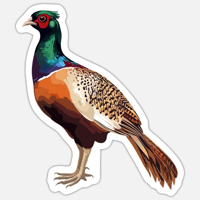 Faisans Faisan Sticker taille S (10 x 10 cm)