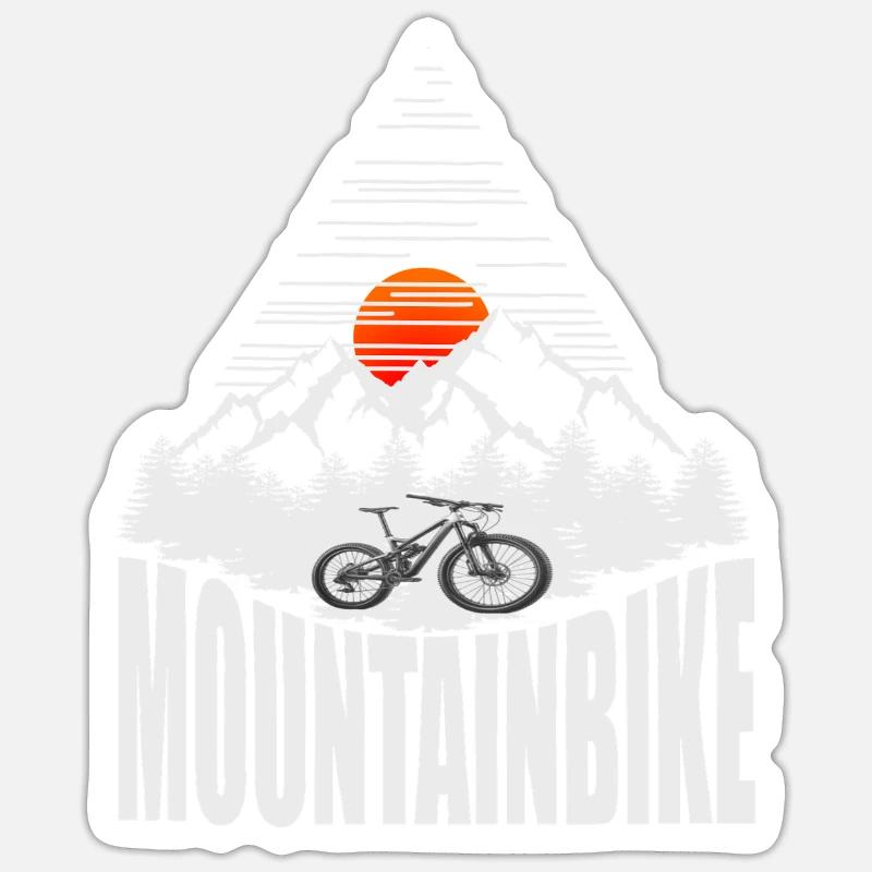VTT - Sticker taille S (10 x 10 cm) - blanc mat