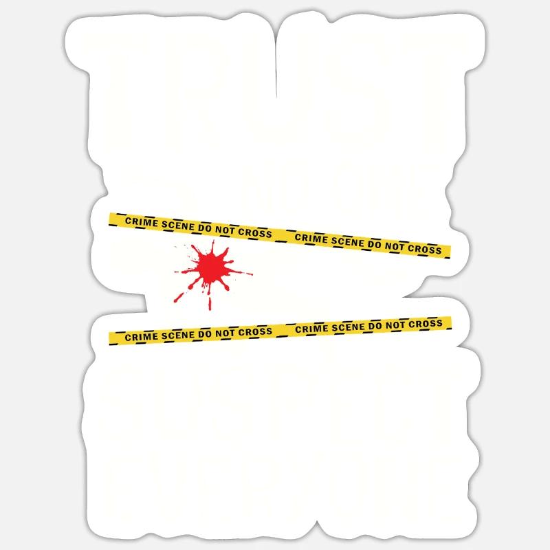 Murder Mystery Dinner Fun Night Sticker size S (10 x 10 cm)