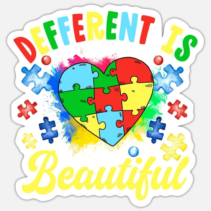 Different is beautiful Sticker size S (10 x 10 cm)