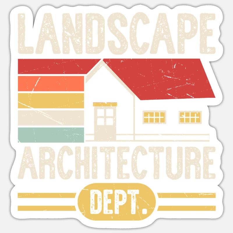 architecte - Sticker taille S (10 x 10 cm) - blanc mat