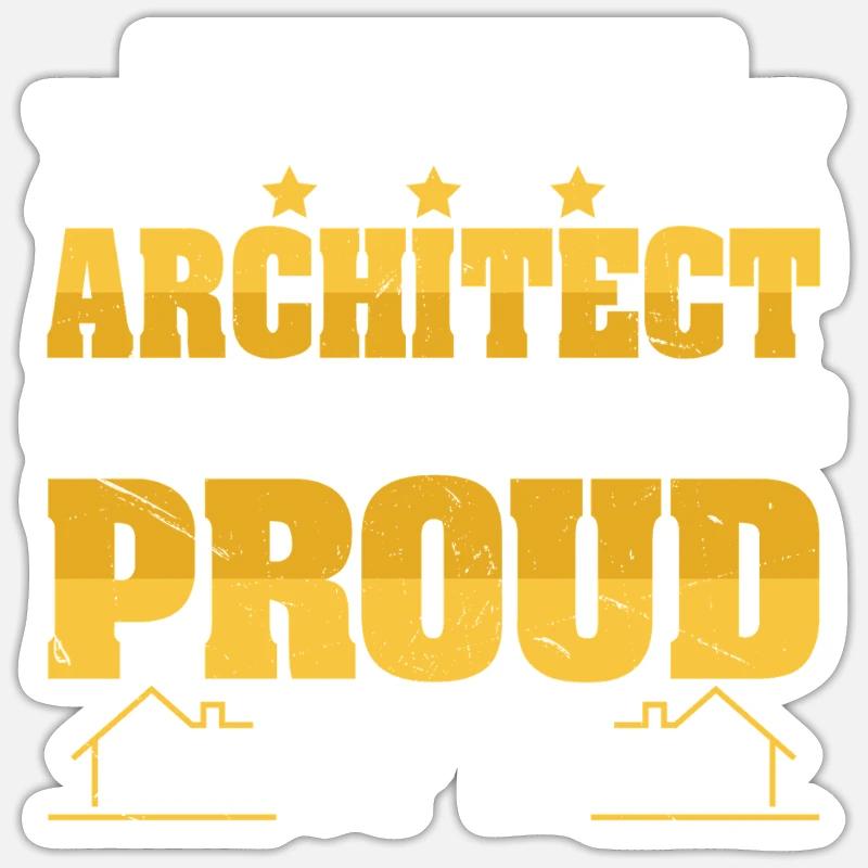architecte Sticker taille S (10 x 10 cm)