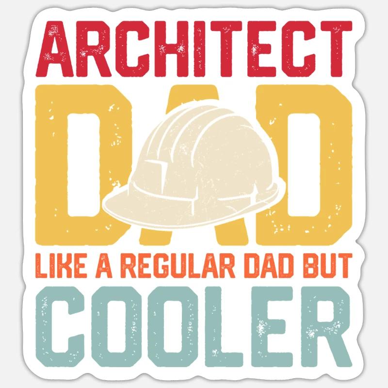 Architect - Sticker size S (10 x 10 cm) - white matte