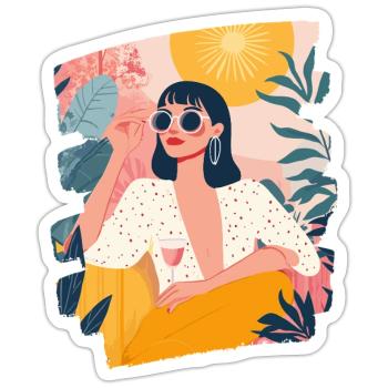 Relax Meditation Selfcare Me-Time - Sticker Größe S (10 x 10 cm) - Mattweiß - Vorne