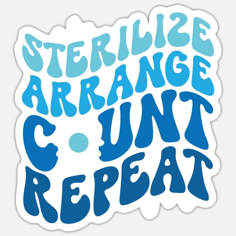 Surgical Technician Surgical Technologist - Sticker size S (10 x 10 cm) - white matte