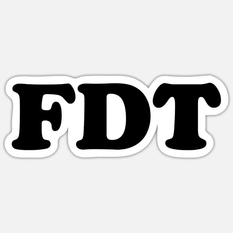 FDT - Sticker size S (10 x 10 cm) - white matte