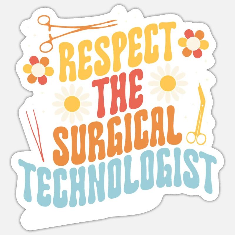 Surgical Technician Surgical Technologist Sticker size S (10 x 10 cm)