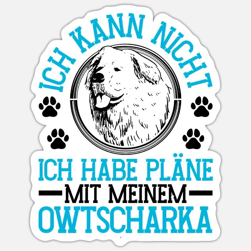 Plans d’Ovcharka avec Ovcharka du Caucase Sticker taille S (10 x 10 cm)