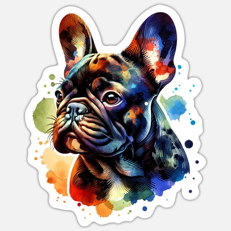 Frenchie Sticker size S (10 x 10 cm)
