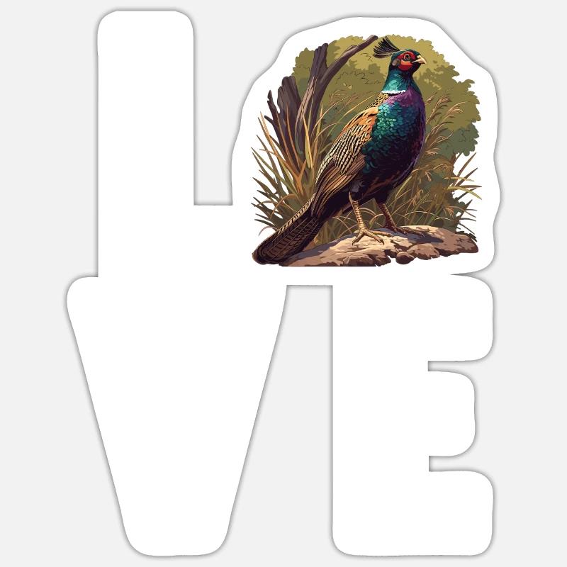 Faisans Faisan Sticker taille S (10 x 10 cm)