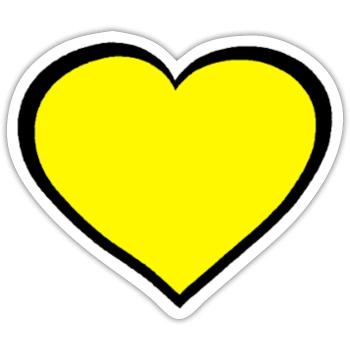 Herz Herzen Freundschaft - Sticker Größe S (10 x 10 cm) - Mattweiß - Vorne