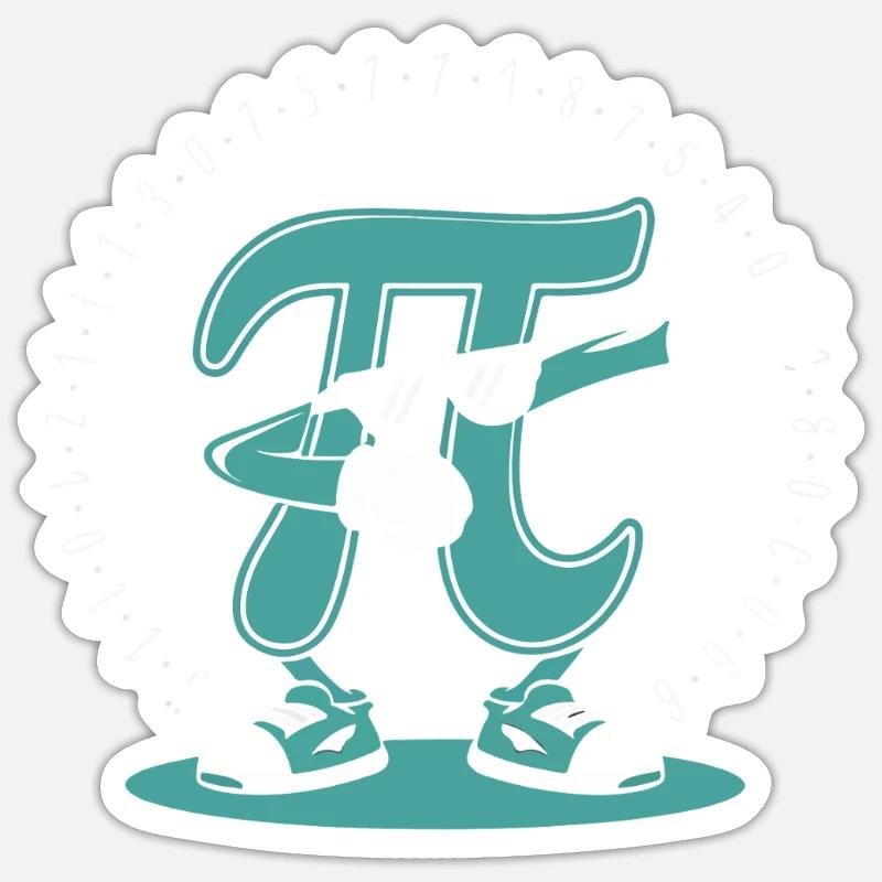 Pi Math - Sticker size S (10 x 10 cm) - white matte