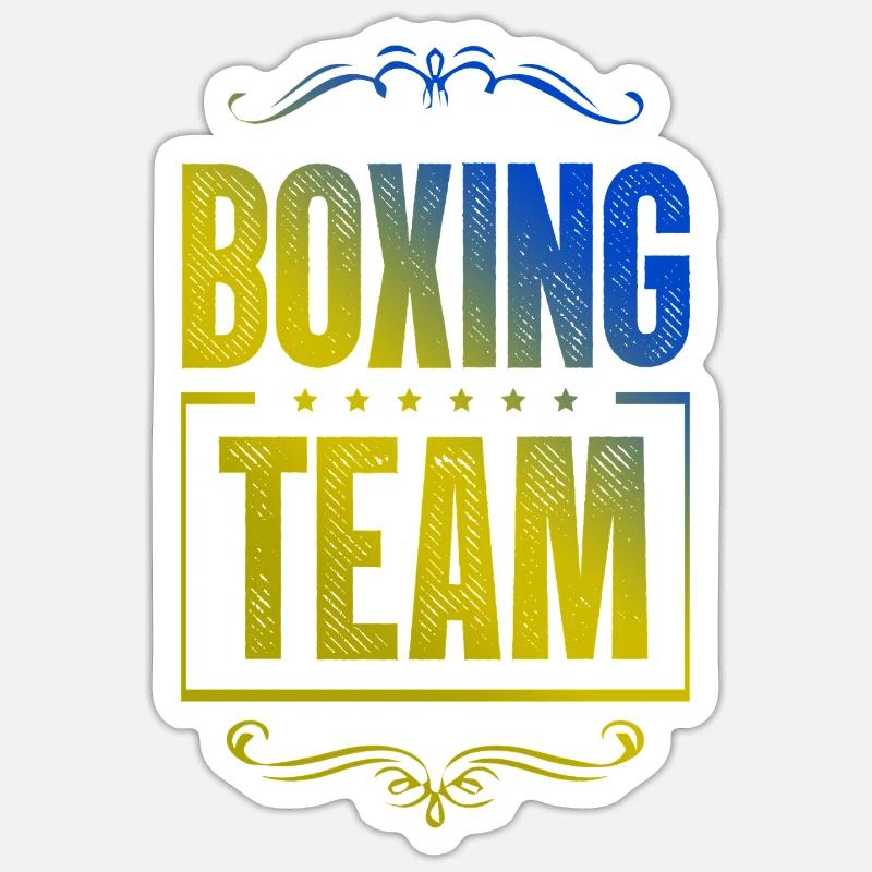 Équipe de boxe Sticker taille S (10 x 10 cm)