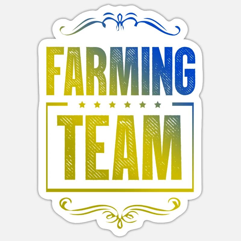 Farming Crew - Sticker size S (10 x 10 cm) - white matte