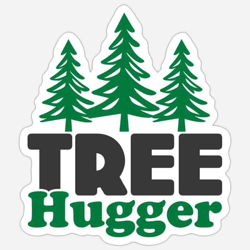 Baum-Umarmer Sticker Größe S (10 x 10 cm)