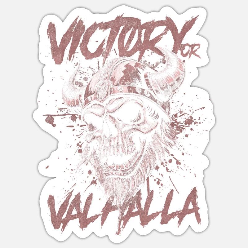 Nordischer Wikingersieg oder Walhalla Sticker Größe S (10 x 10 cm)