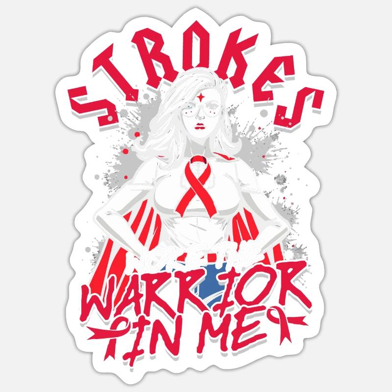 Schlaganfall Erholung Sticker Größe S (10 x 10 cm)