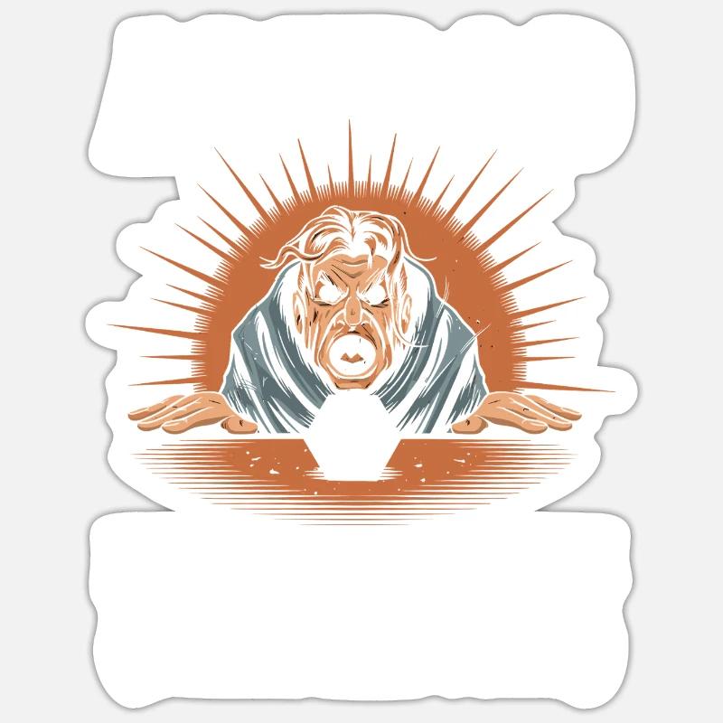 RPG TDAH - Sticker taille S (10 x 10 cm) - blanc mat