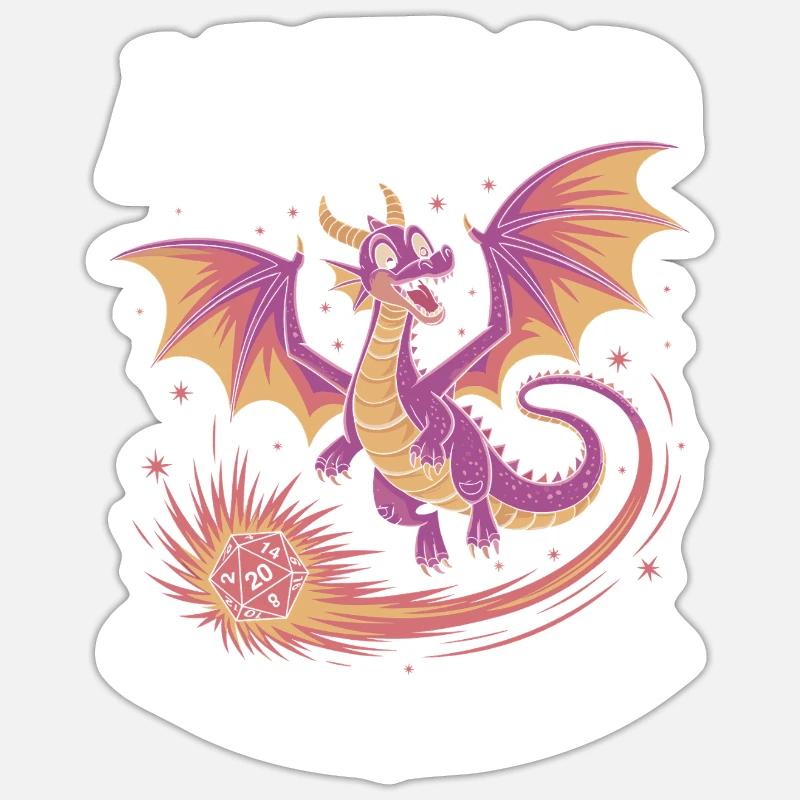 RPG TDAH - Sticker taille S (10 x 10 cm) - blanc mat