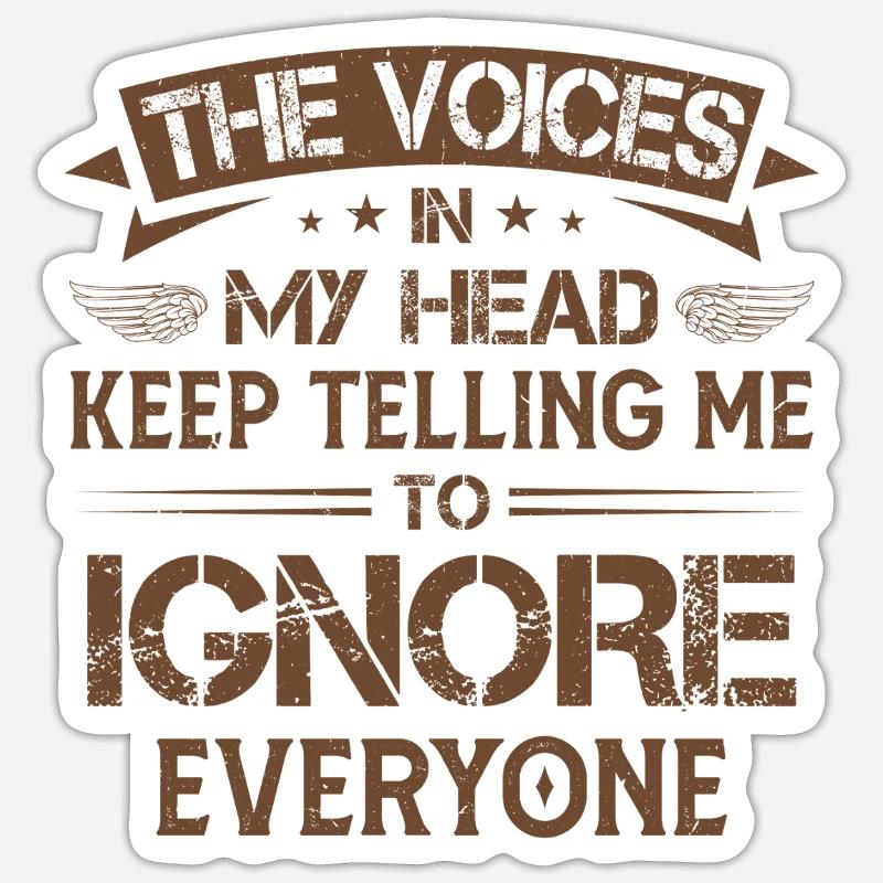 Sarcasm intoverted - Sticker size S (10 x 10 cm) - white matte