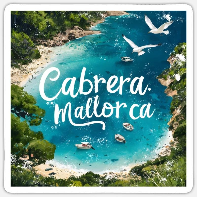 Cabrera Mallorca Sticker taille S (10 x 10 cm)