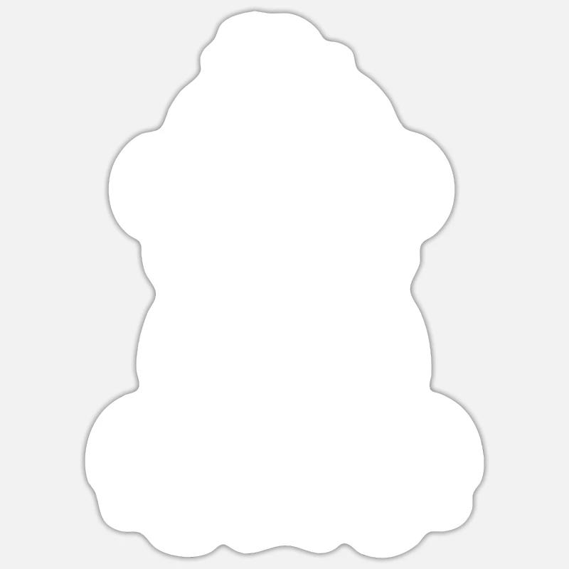 Gorille - Sticker taille S (10 x 10 cm) - blanc mat