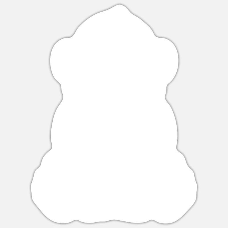 Gorille - Sticker taille S (10 x 10 cm) - blanc mat