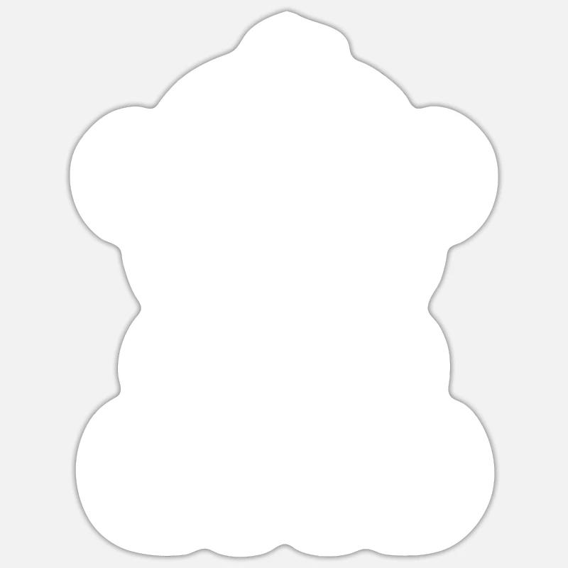 Gorille - Sticker taille S (10 x 10 cm) - blanc mat