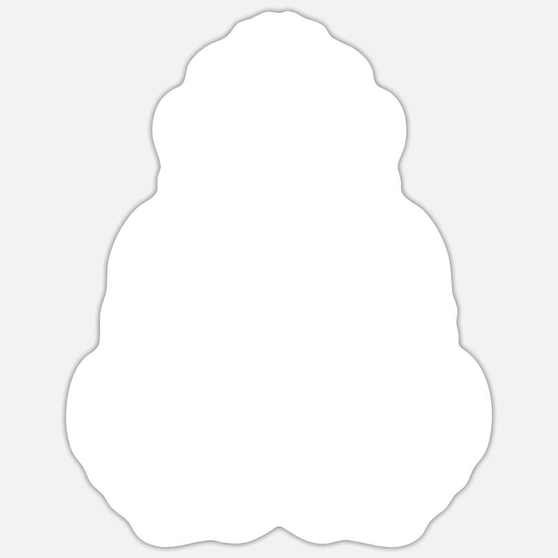 Gorille - Sticker taille S (10 x 10 cm) - blanc mat