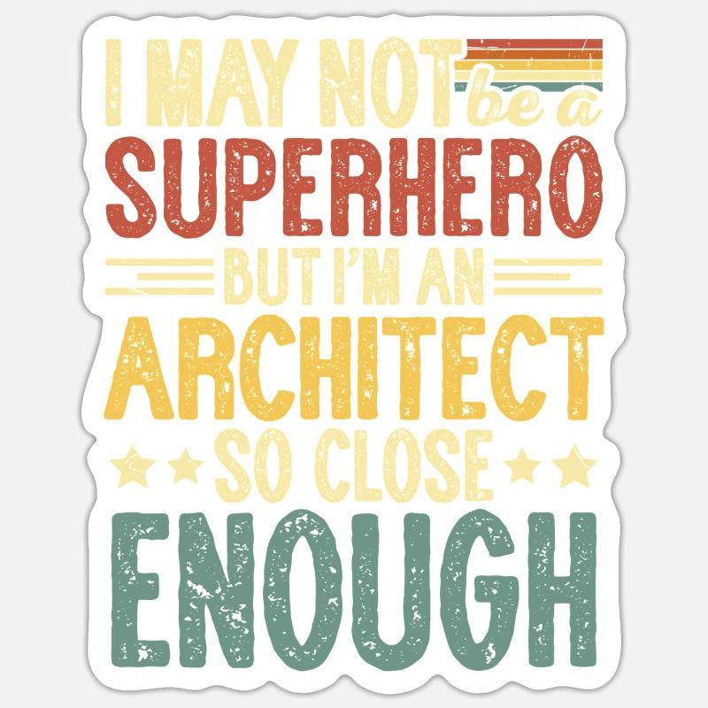 Architecte Sticker taille S (10 x 10 cm)