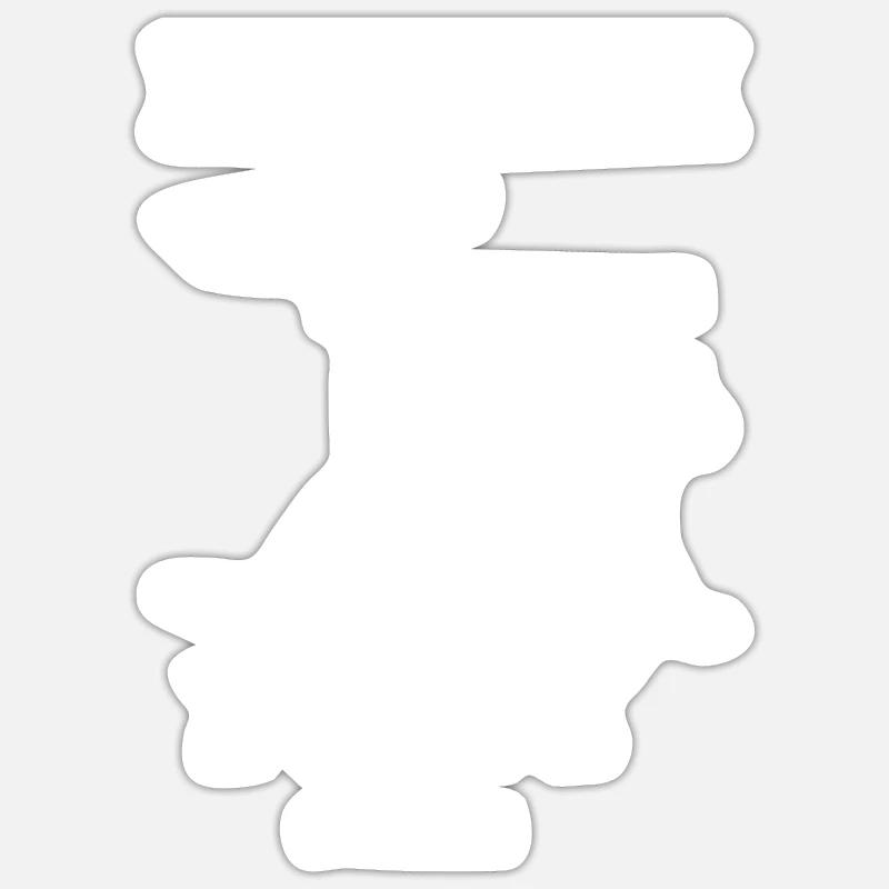 Guide de caresses pour chat Sticker taille S (10 x 10 cm)