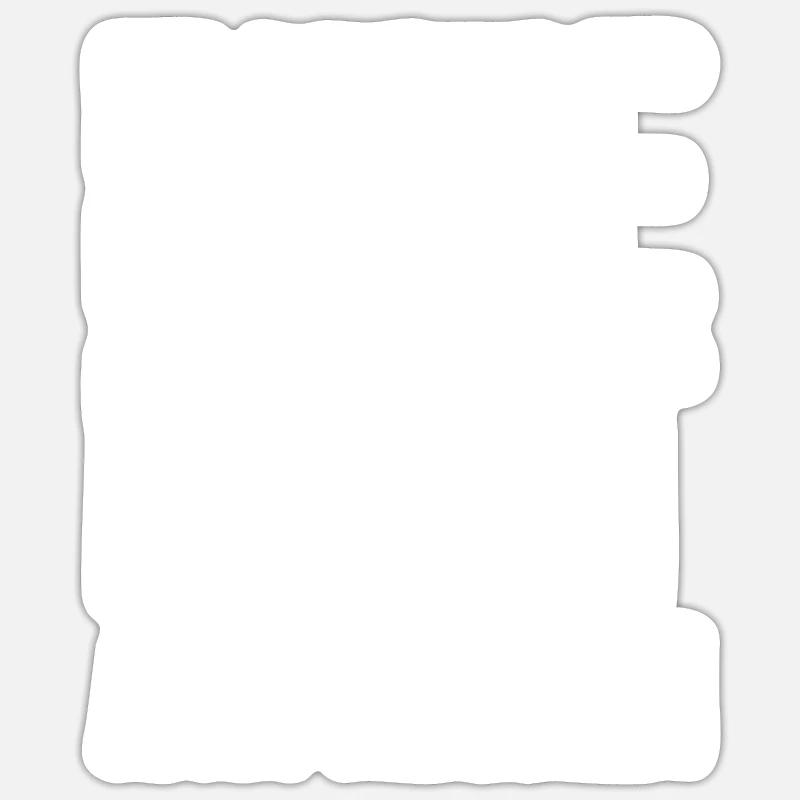 Bitte Nicht Ansprechen - Sticker Größe S (10 x 10 cm) - Mattweiß