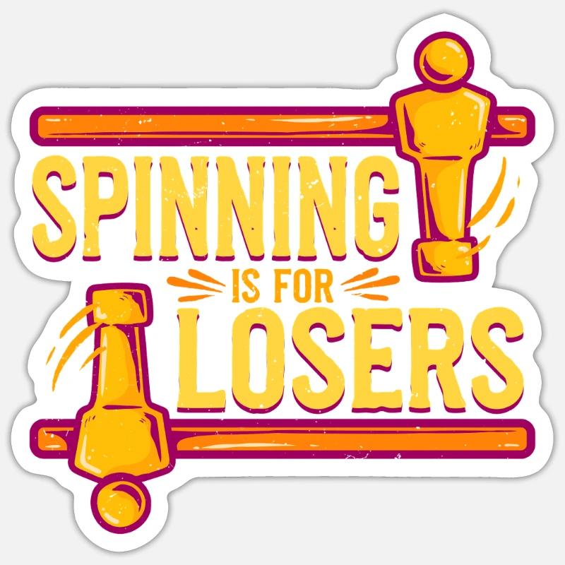 Foosball table - Sticker size S (10 x 10 cm) - white matte