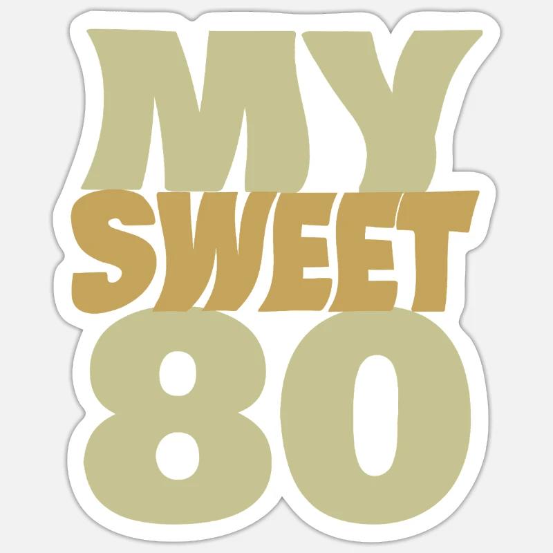 80 - Sticker size S (10 x 10 cm) - white matte