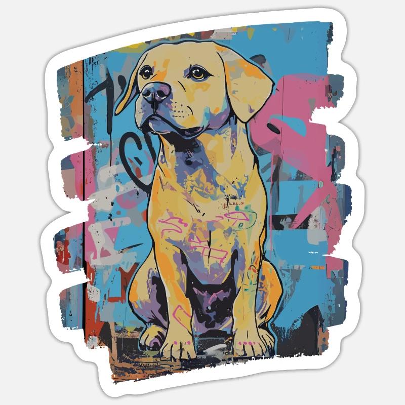 Labrador - Sticker size S (10 x 10 cm) - white matte