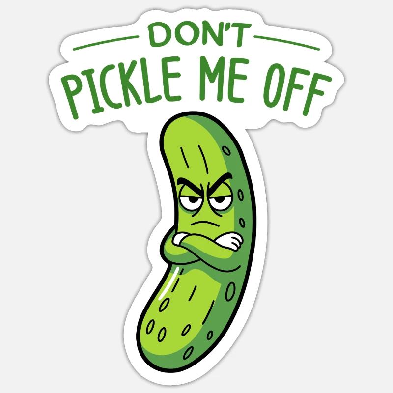 Cornichon de concombre Sticker taille S (10 x 10 cm)