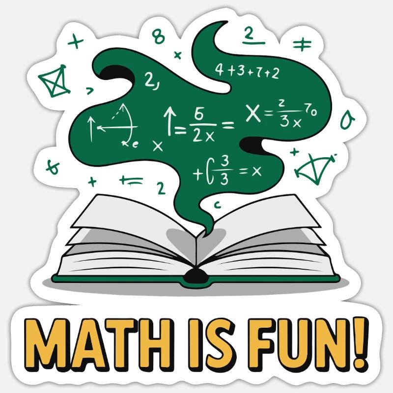 MATHEMATICS - Sticker size S (10 x 10 cm) - white matte