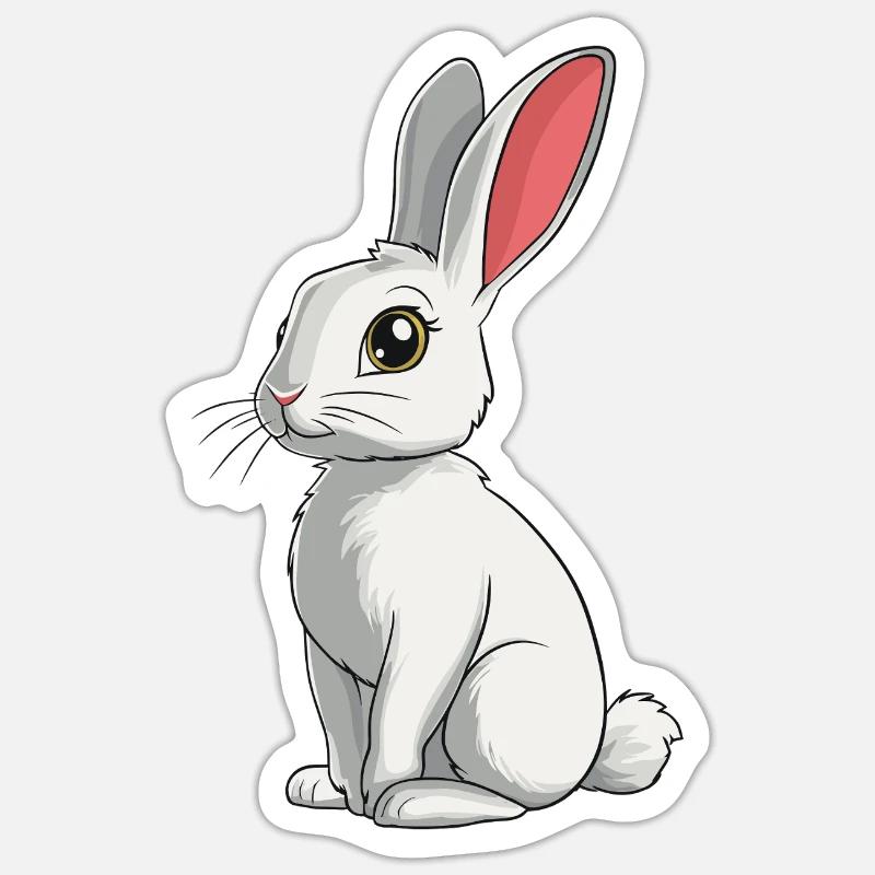 Bunny Bunny - Sticker size S (10 x 10 cm) - white matte