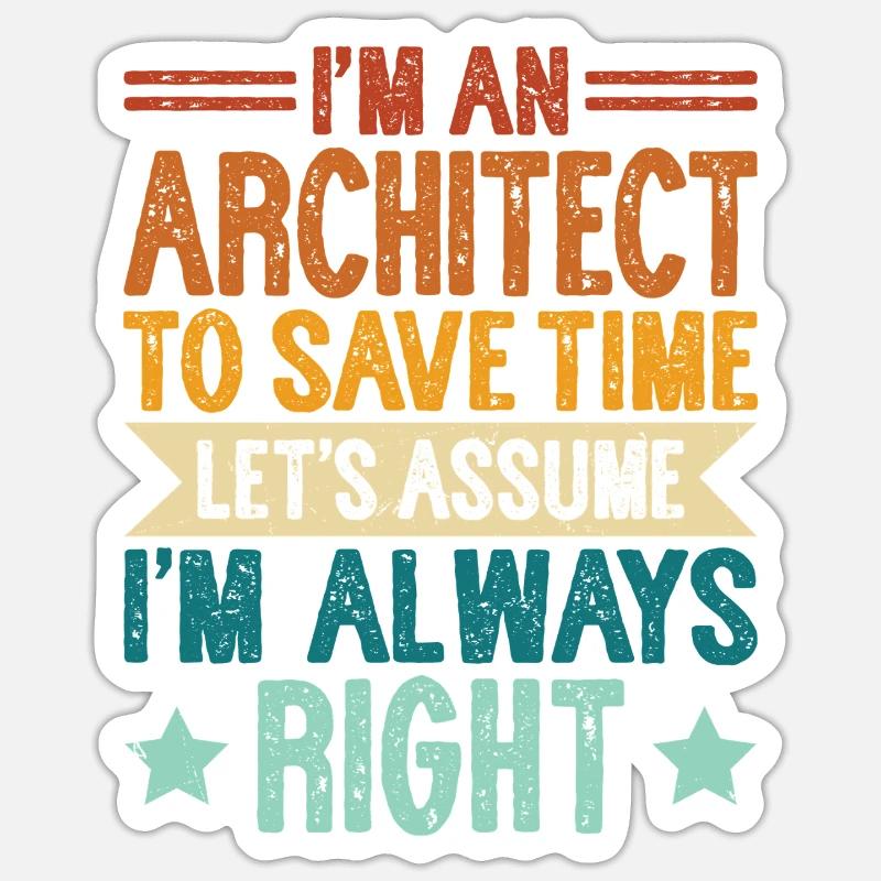Architecte Sticker taille S (10 x 10 cm)