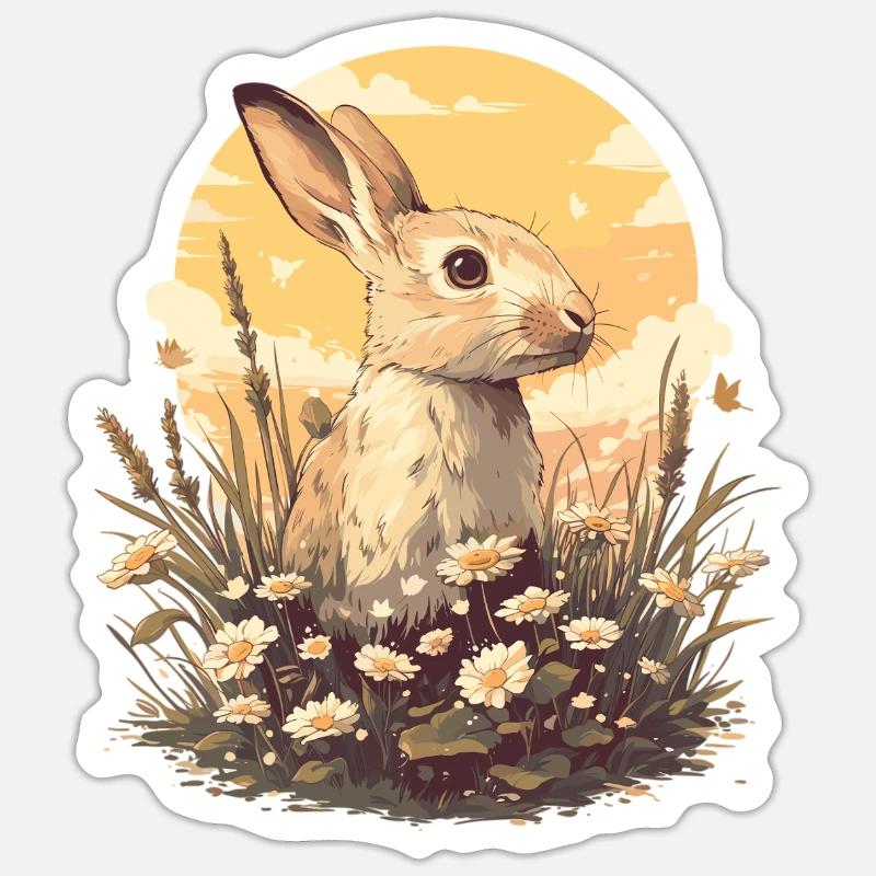 Bunny Bunny - Sticker size S (10 x 10 cm) - white matte
