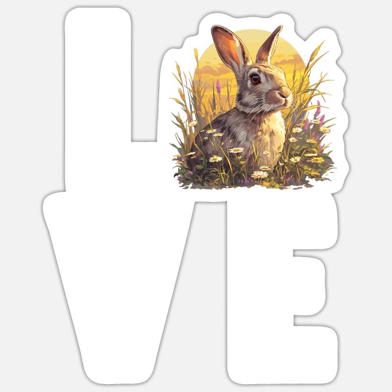 Bunny Bunny - Sticker size S (10 x 10 cm) - white matte