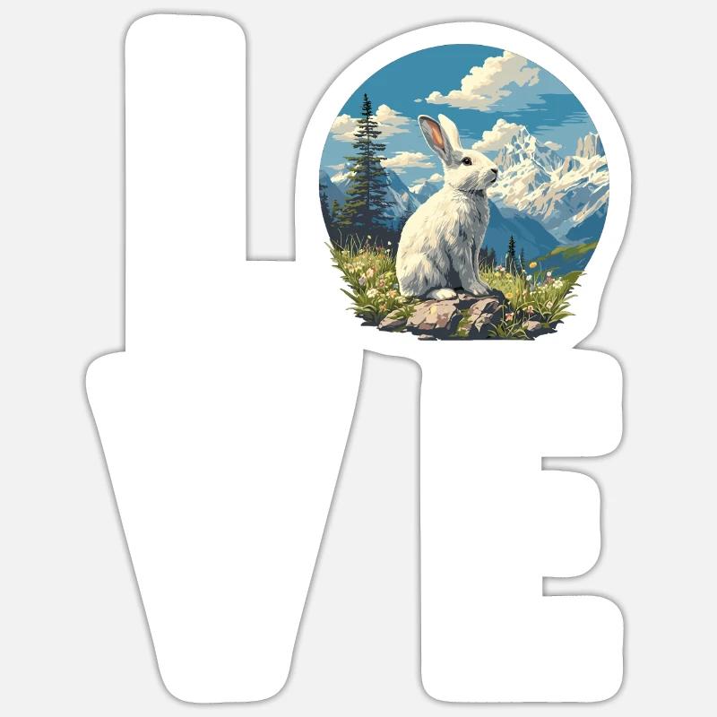 Bunny Bunny - Sticker size S (10 x 10 cm) - white matte