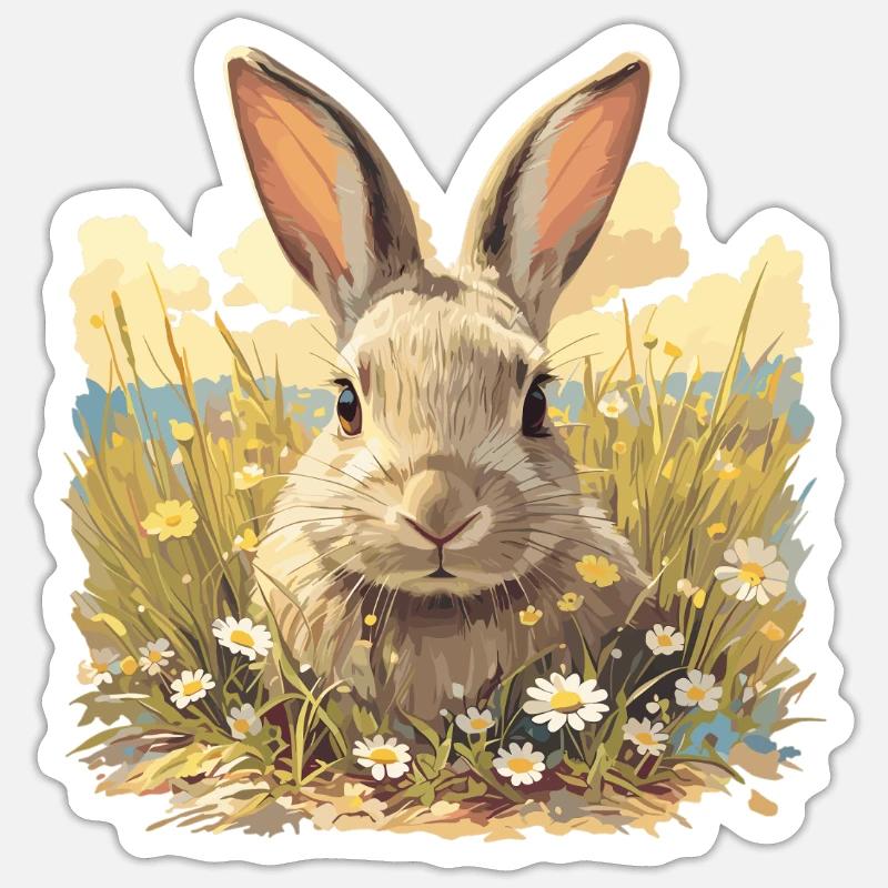 Bunny Bunny - Sticker size S (10 x 10 cm) - white matte