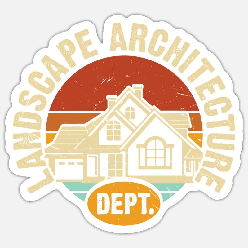 Architecte - Sticker taille S (10 x 10 cm) - blanc mat