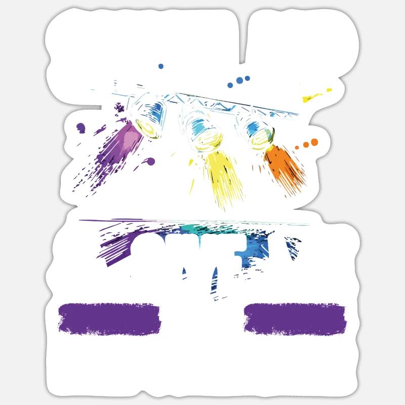 Lichttechniker Beleuchtungstechniker Lichttechnik Sticker Größe S (10 x 10 cm)