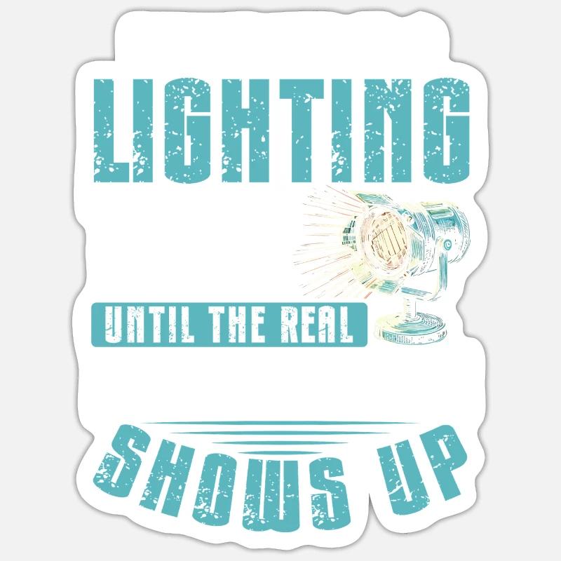 Lichttechniker Beleuchtungstechniker Lichttechnik Sticker Größe S (10 x 10 cm)