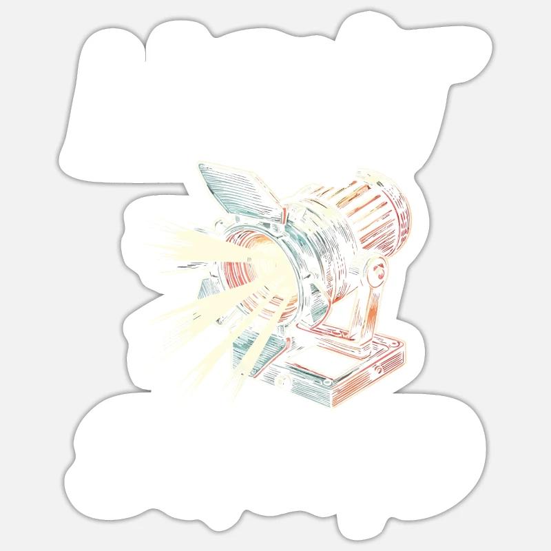 Lichttechniker Beleuchtungstechniker Lichttechnik Sticker Größe S (10 x 10 cm)